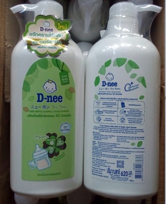 1 bình nước rửa bình sữa dnee 620ml - thái lan