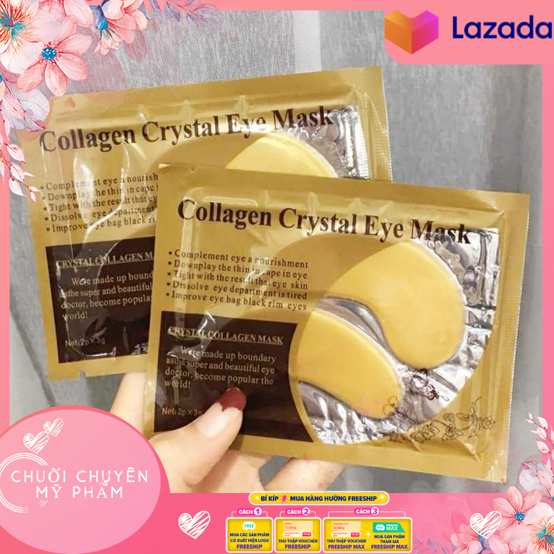 Mặt Nạ Dưỡng Làm Mờ Quầng Thâm Mắt Collagen Crystal Eyes | COMBO 10 cặp mặt nạ mắt Collagen cho mắt thâm