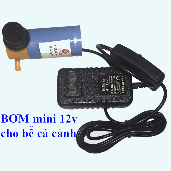Bơm mini cho bể cá- Bơm 12v cho máy khoan rút lõi cắt rãnh tường chống bụi