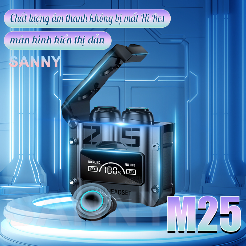 Tai Nghe Bluetooth X15 M25 Hỗ Trợ Âm Thanh 360° Tối Ưu Cho Game Thủ Mic Đàm Thoại Rõ Chống Nhiễu Cực Tốt 