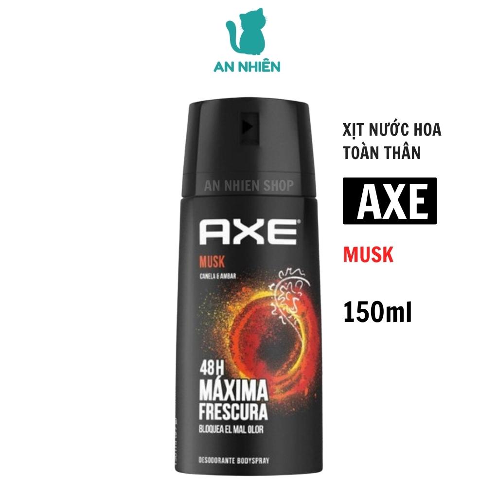 Xịt nước hoa khử mùi toàn thân nam AXE Musk 150ml