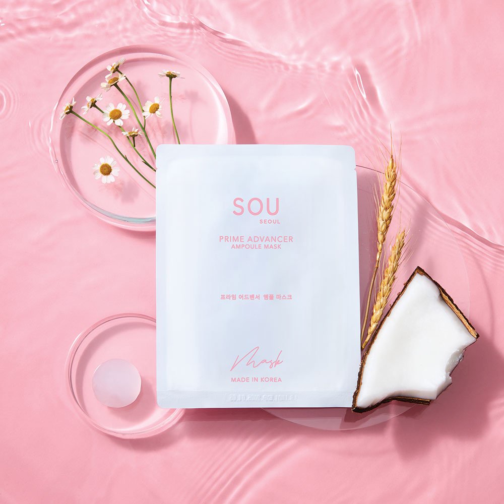 Mặt nạ collagen hàn quốc sou - cấp ẩm, dưỡng da, thải độc, ngừa lão hóa