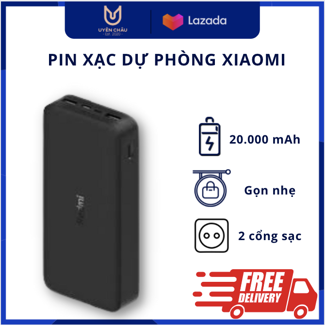 Pin sạc dự phòng x.iaomi redmi 20000mah sạc nhanh 18w