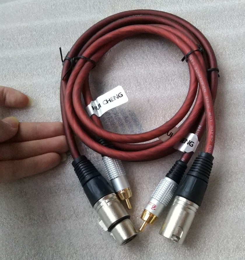 Com bo 2 dây canon CÁI ra AV ( Bông sen ) , canon ĐỰC ra AV ( Bông sen) - lõi đồng nguyên chất