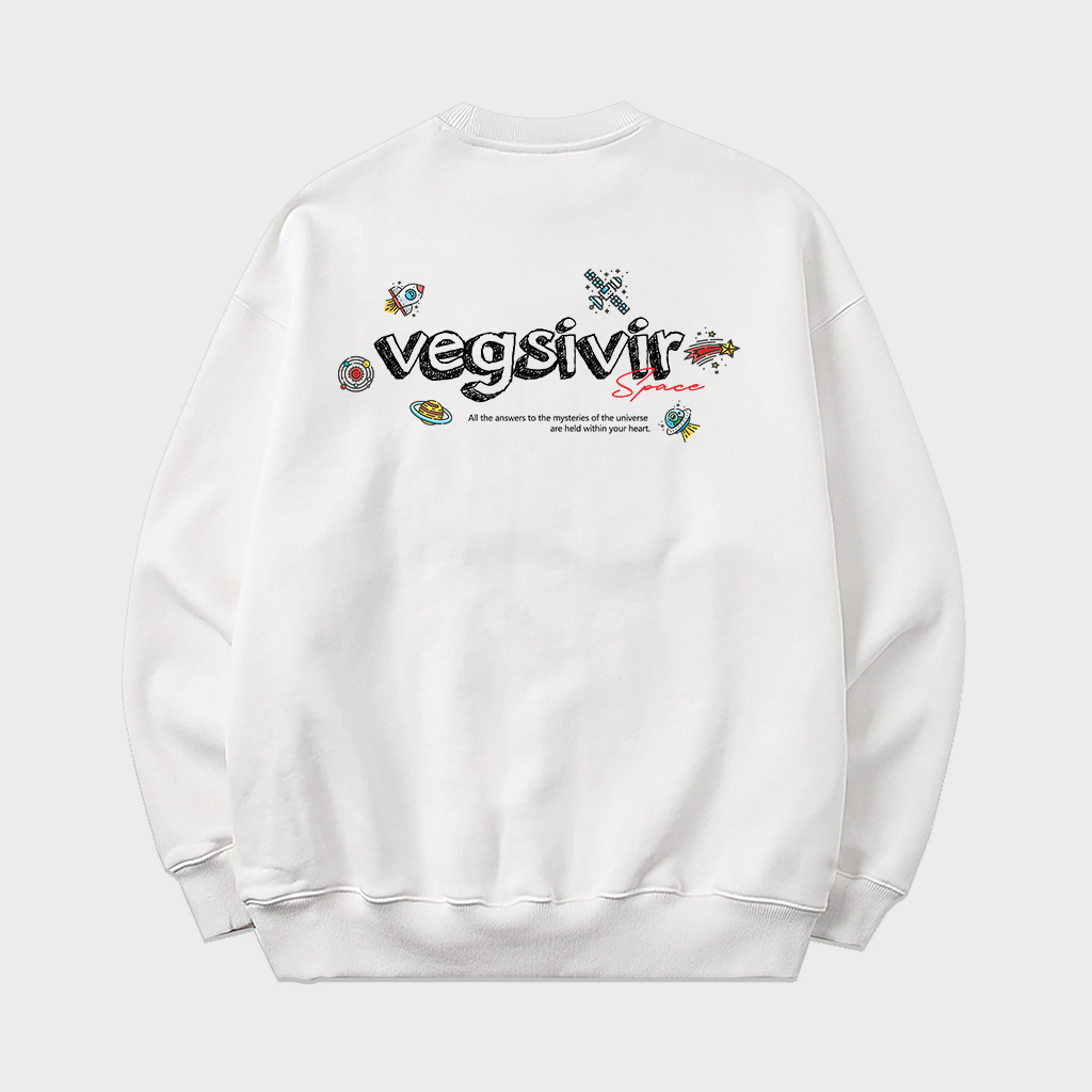 Áo sweater nỉ chân cua vegsivir - space