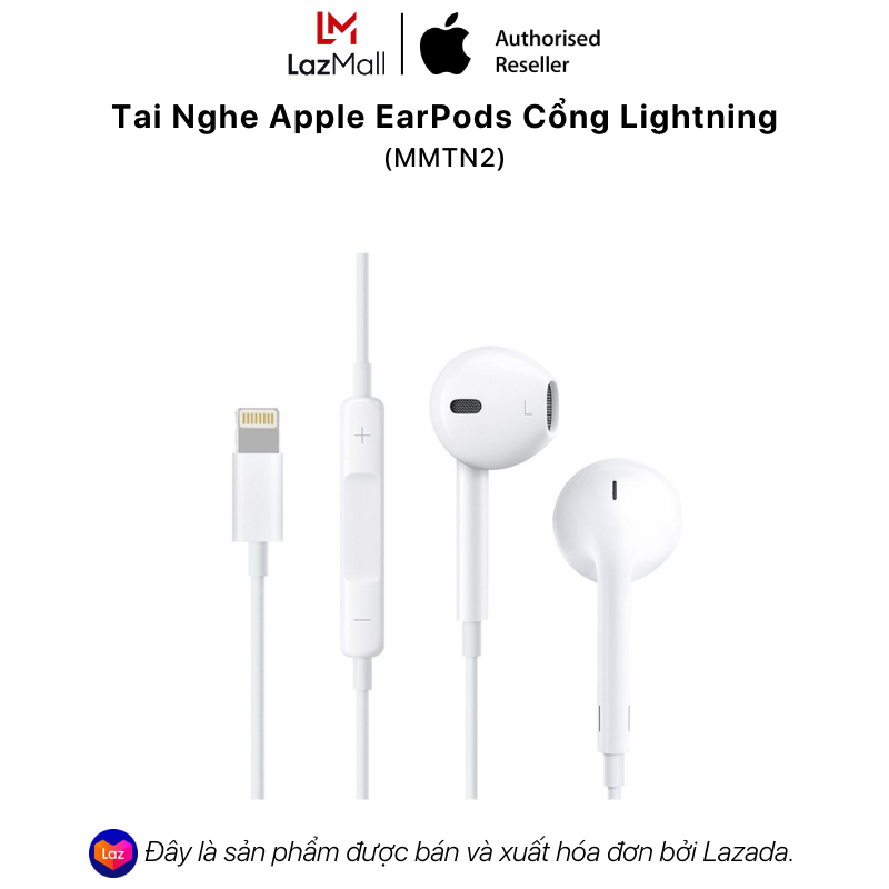 Tai Nghe Apple EarPods Cổng Lightning (MMTN2) - Hàng Chính Hãng