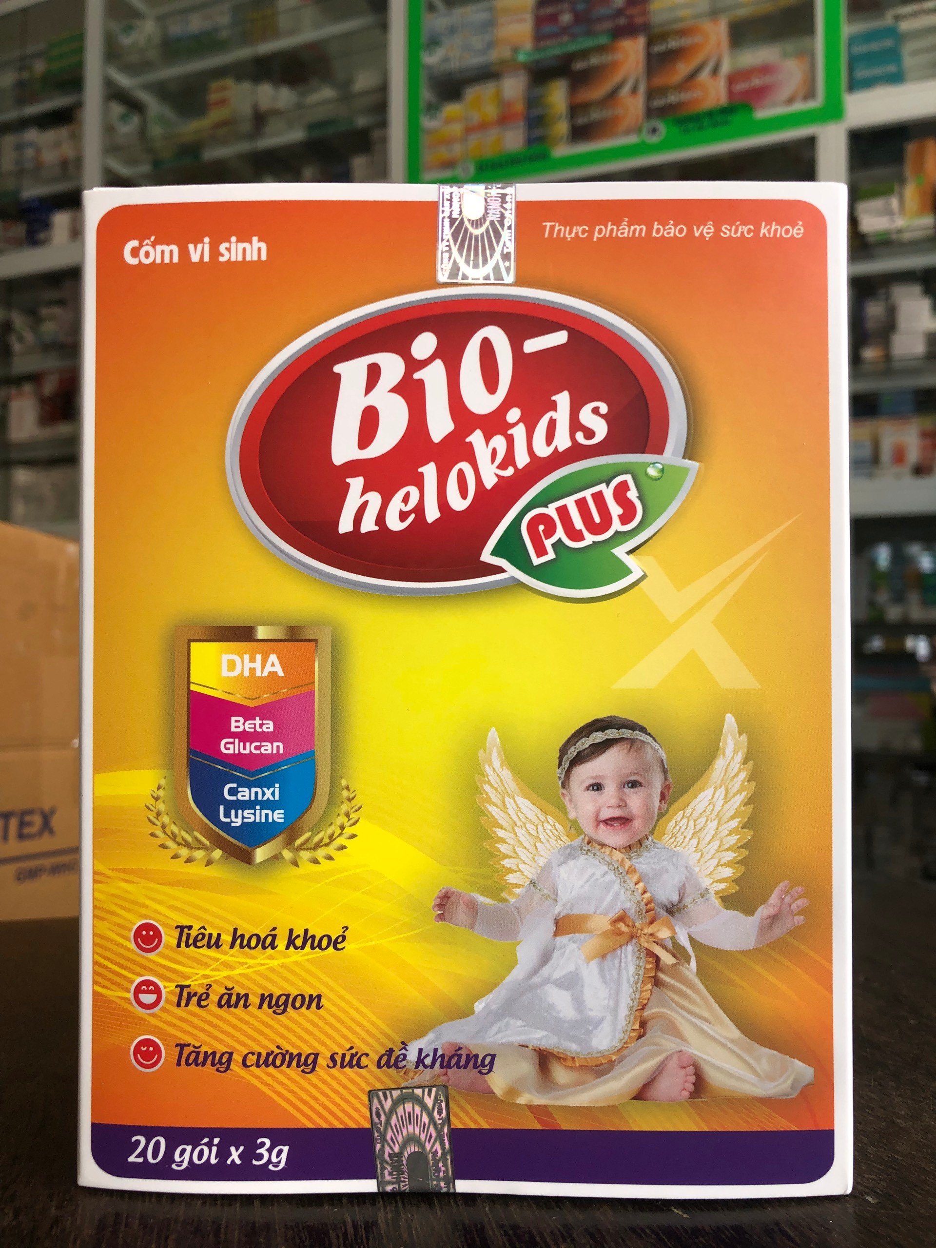 Cốm vi sinh Bio Helokids Plus - Hỗ trợ tiêu hóa, tăng cường hấp thu, phục hồi sức khỏe (Hộp 20 gói)