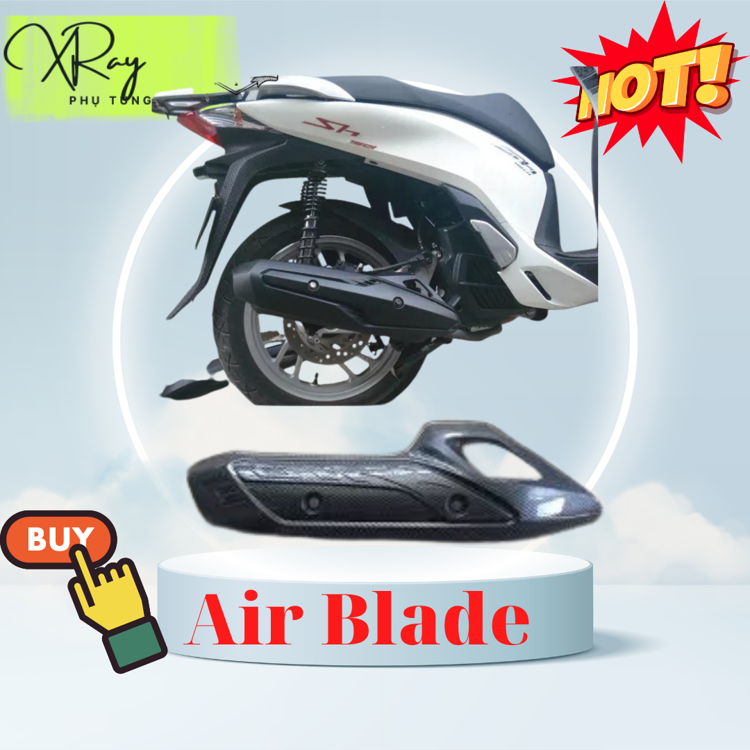 Ốp bô, ốp pô, che bô chống nóng xe máy sh 2012