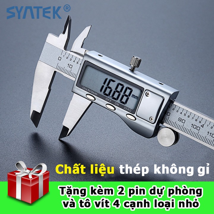 Thước Kẹp Điện Tử Thép Không Gỉ Syntek - 150mm
