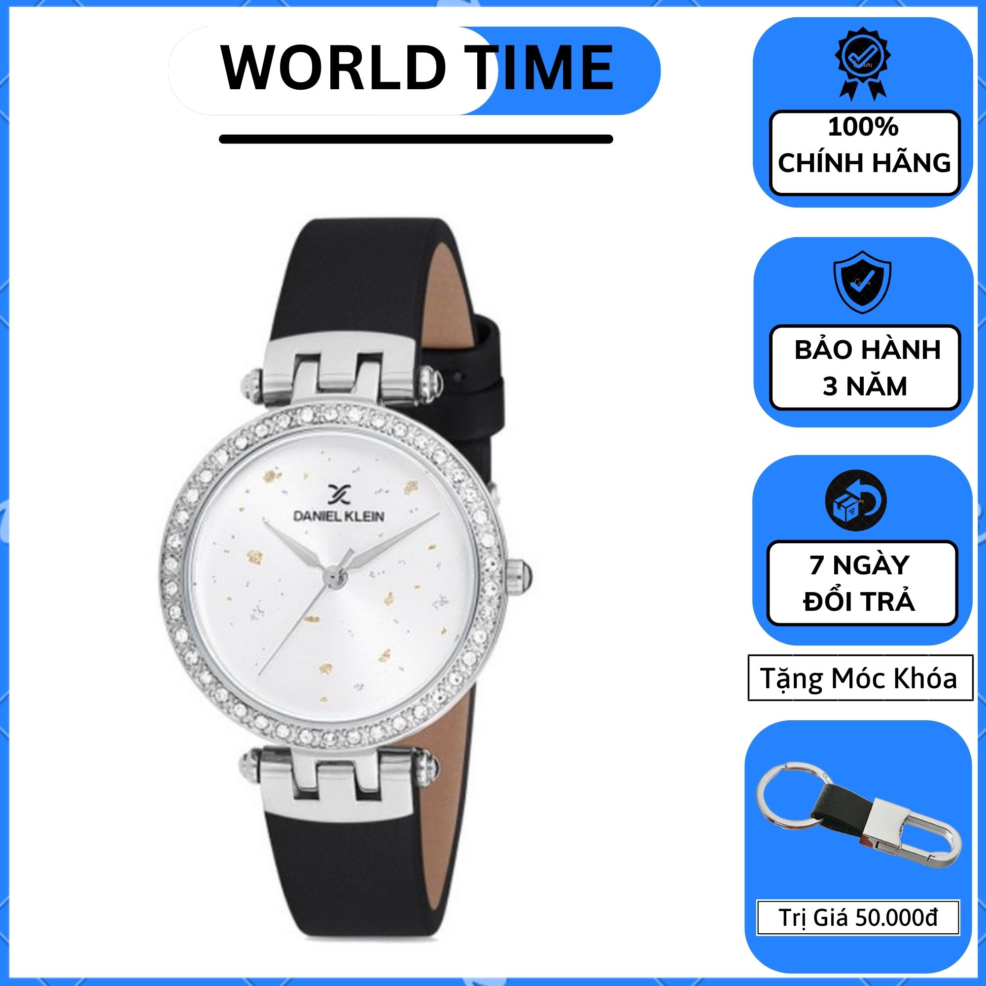 Đồng Hồ Nữ Dây Thép Daniel Klein G2 , chính hãng Full Box, Chống Nước - Chống Xước, xả lỗ kho mẫu lẻ