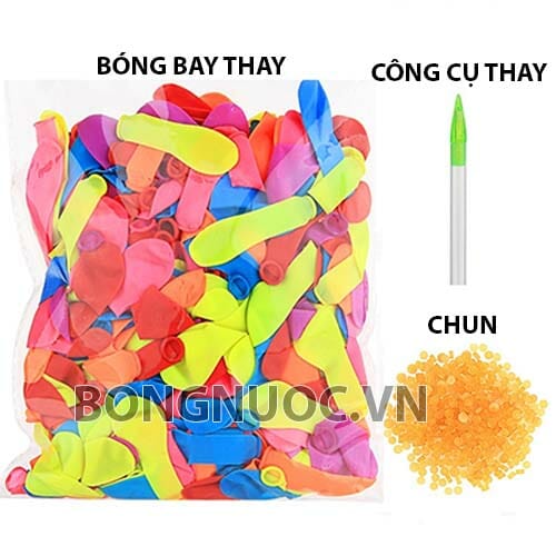 1000 quả Bóng Bay Nước thay thế 1000 chun buộc và 5 công cụ thay, Bóng bay thay, bóng bay chùm, bóng nước, magic balloon, bóng bay nước chùm, bong bong nước, bóng bóng thay