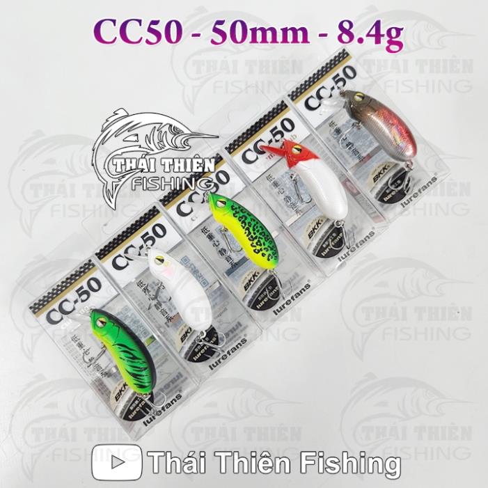 Mồi giả cc50 dài 50mm, nặng 8.4g dùng câu lure cá lóc chẽm mú