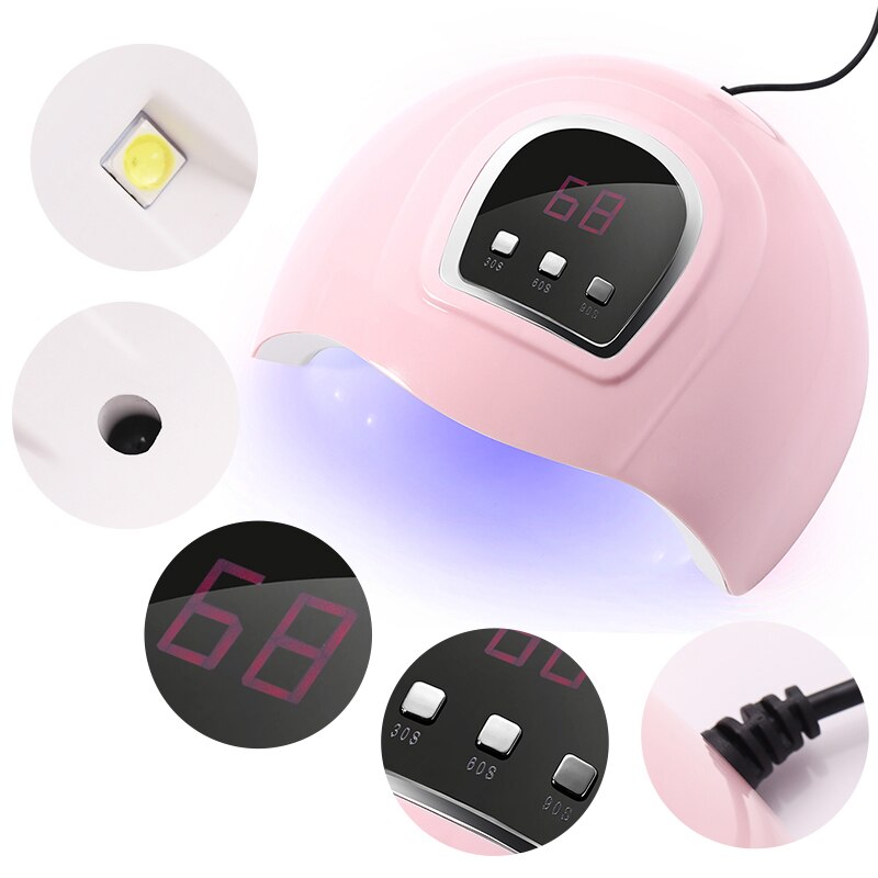 HCM Máy hơ gel móng đèn led Sun mini 6W - máy hơ gel 54W máy sấy sơn móng tay gel đèn LED UV ,rút ngắn thời gian khô móng SunV nail dryer dụng cụ làm nails dụng cụ làm móng nail lamp đồ nghề làm móng salon chuyên Cozy520
