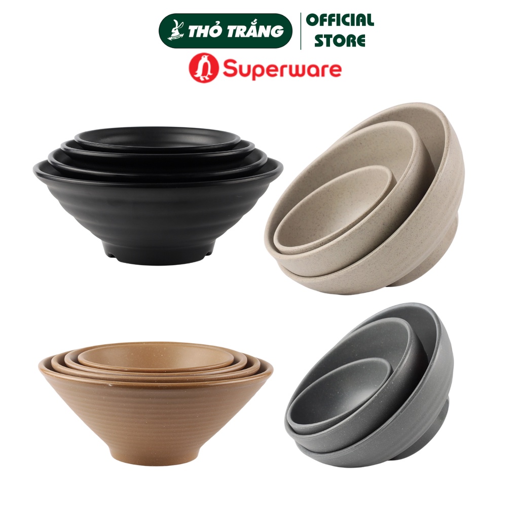 Tô xoắn nhám nhựa melamine Superware Thái Lan