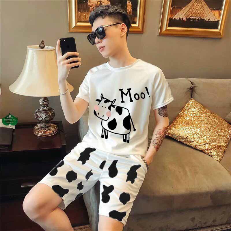 Set bộ nam phối hình bò sữa