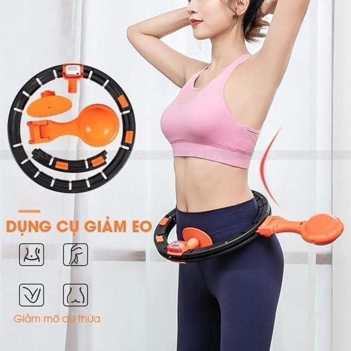 Vòng lắc eo thông minh giảm mỡ bụng ,Vòng lắc giảm eo có đồng hồ đo số vòng