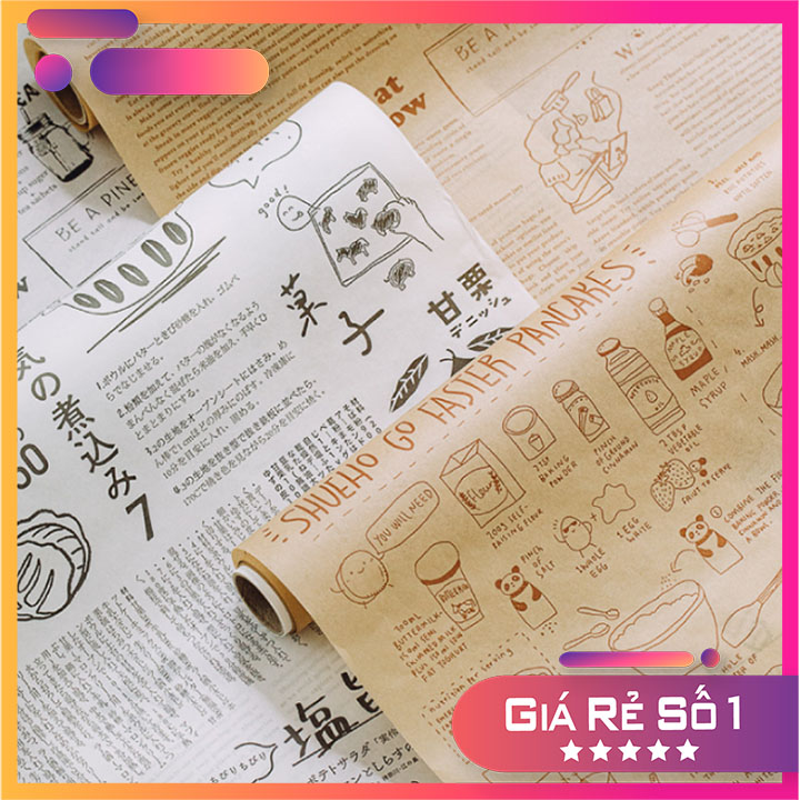 Giấy Thấm Dầu Đa Năng Nhà Bếp - Giấy Nến Nướng Bánh Giấy Nến/ Giấy Lót Nướng Bánh/ Thực Phẩm [ Cuộn 10 M ]