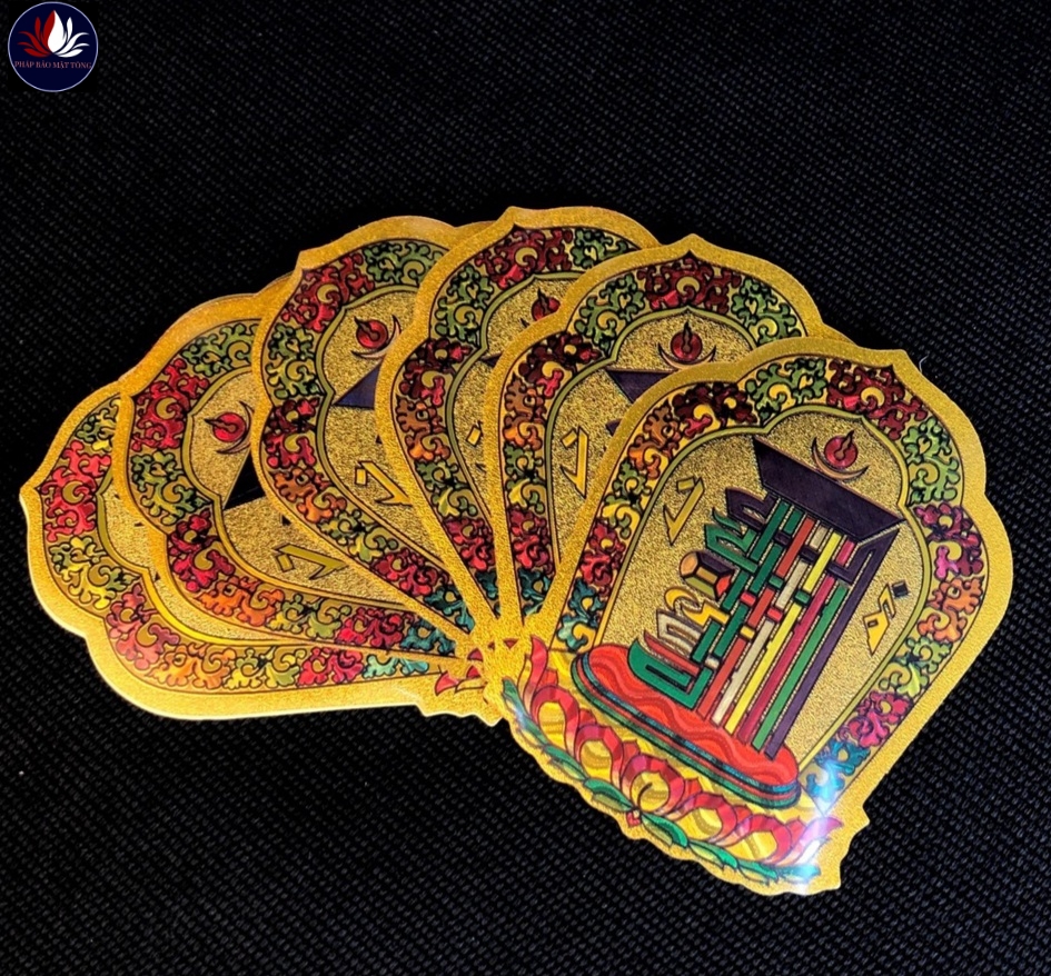 Miếng dán Thời Luân Kim Cang Kalachakra -Pháp Bảo Mật Tông