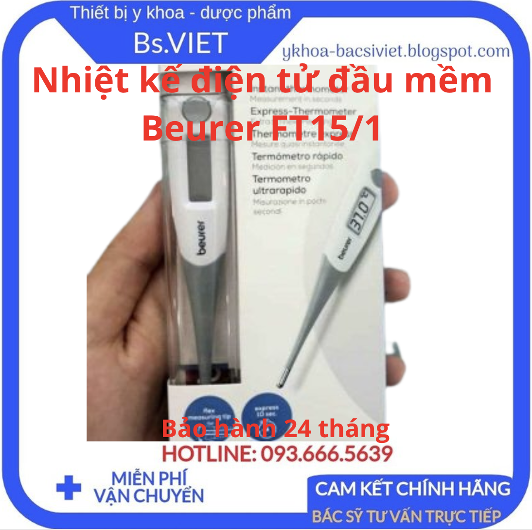 Electronic thermometer soft head Beurer FT15 1-xuất German origin