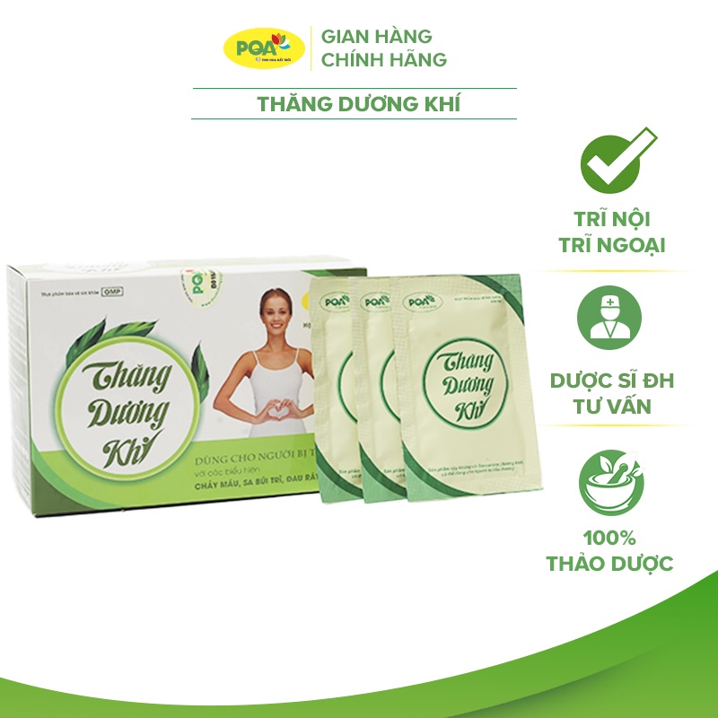 PQA Thăng Dương Khí dùng cho người bị trĩ nội, trĩ ngoại- hộp 25 gói