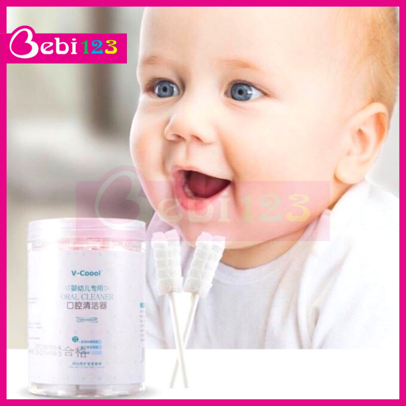 Hộp 30 cây rơ lưỡi VCoool tiện dụng vệ sinh miệng cho bé