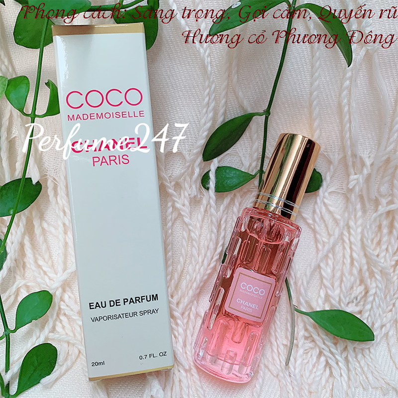 [HCM]NƯỚC HOA NỮ CHIẾT PHÁP MINI C0.C0 HỒNG 20ML