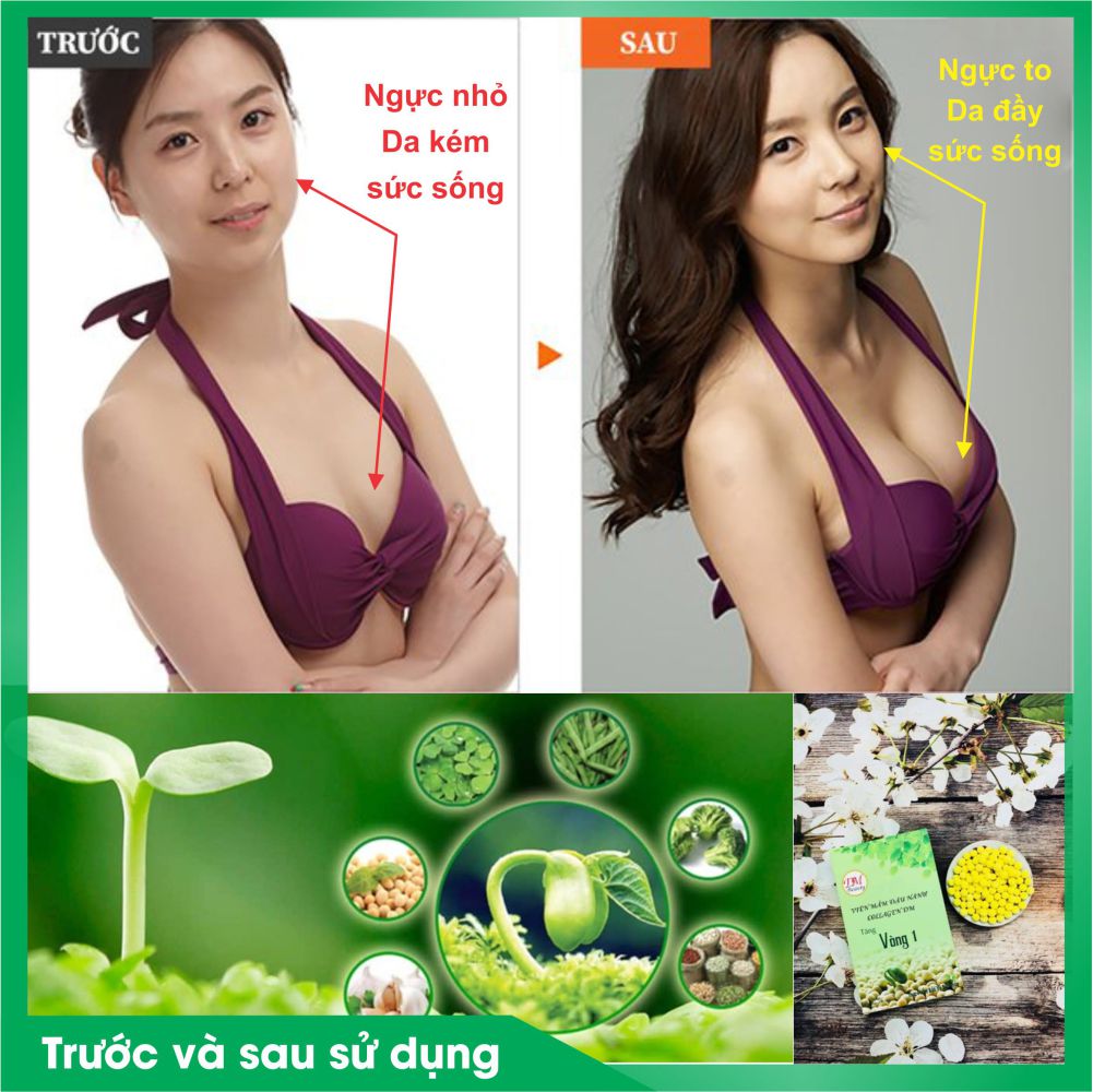 [HCM]Kẹo mầm đậu nành tăng vòng 1 DM beauty hộp 100gr giúp tăng vòng 1 hiệu quả sau 1 tháng kiên trì sử dụng 1 liệu trình 3 hộp dùng 1 tháng ngày 3 lần lần 3 viên