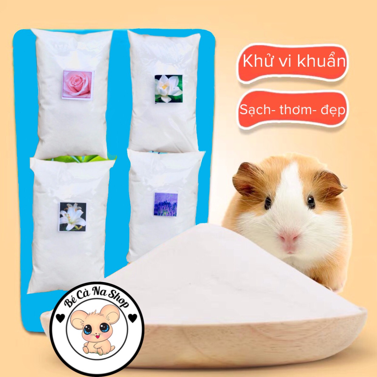 cát tắm thơm cho hamster (hạt kim tuyến lấp lánh rất thơm)