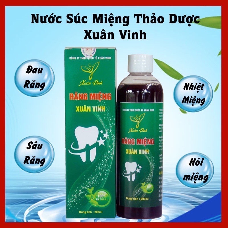 Nước Súc Miệng Thảo Dược Xuân Vinh 200ml