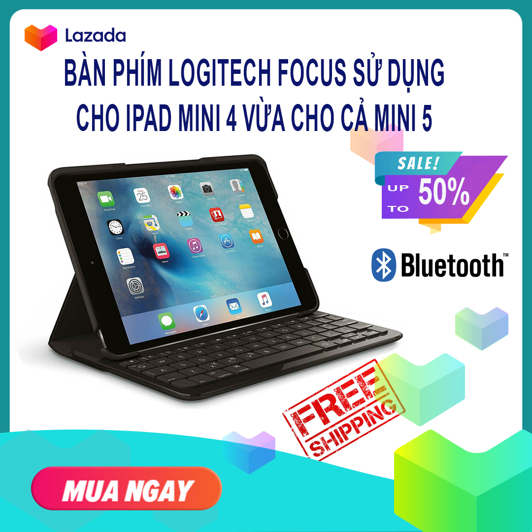 Bàn Phím Bluetooth Cho iPad Mini 4 - Logitech Focus