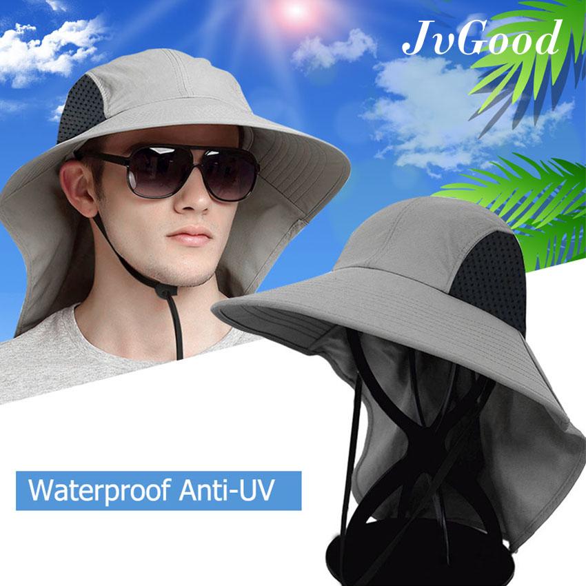 JvGood mũ nón mũ lưỡi trai nón kết nón bucket mũ bucket Summer Sun Hat Fishing Hat Outdoor Sun Protection Fishing Hat Quick-drying fisherman hat splash-proof sunscreen UV protection large basin cap
