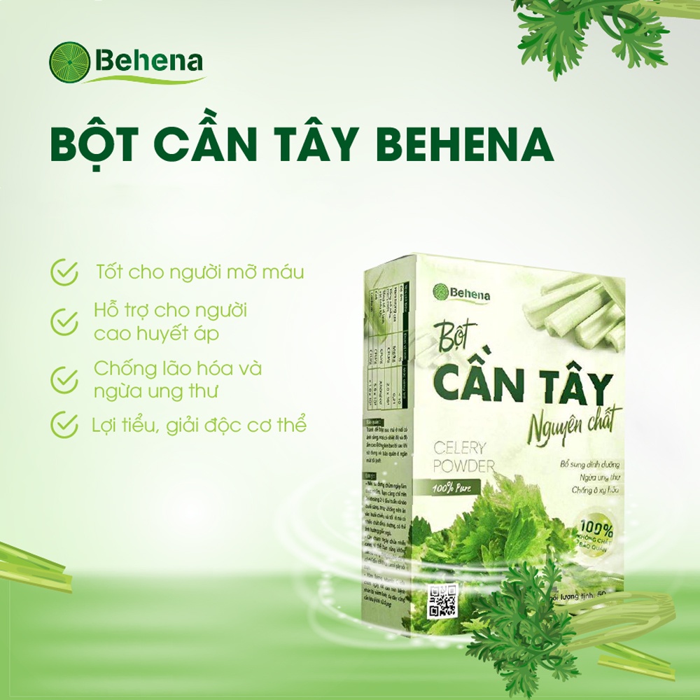 Bột Cần Tây Sấy Lạnh Behena hộp 50gr