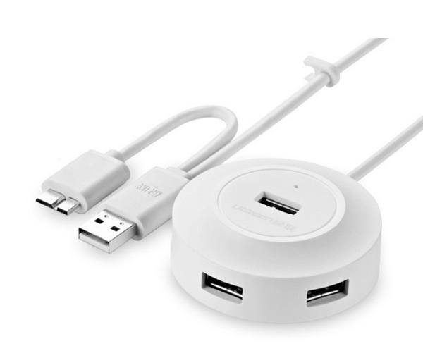 Hub usb 2.0 4 cổng hỗ trợ otg ugreen ug-20276/20275 cho galaxy s5 s6 note3