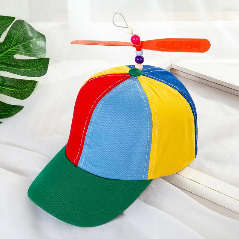 [Nón lưỡi trai] Nón trẻ em, mũ trẻ em gắn chong chóng, màu sắc sặc sỡ