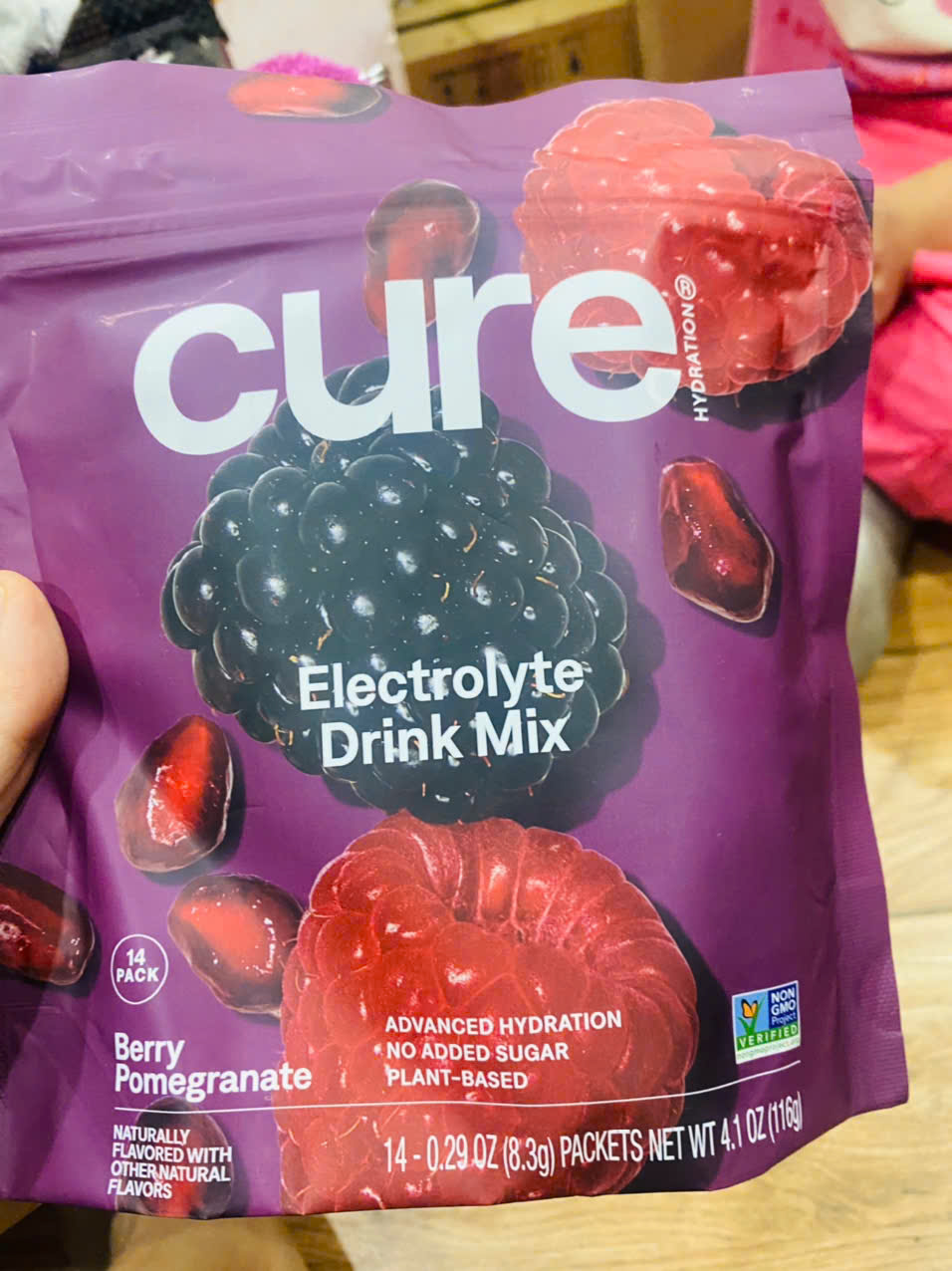 Hỗn hợp nước điện giải Cure Electrolyte Drink Mix vị Berry Pomegranate