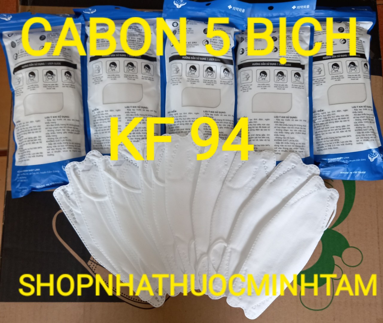 Khẩu trang kf94 hàng chất lượng tốt trắng