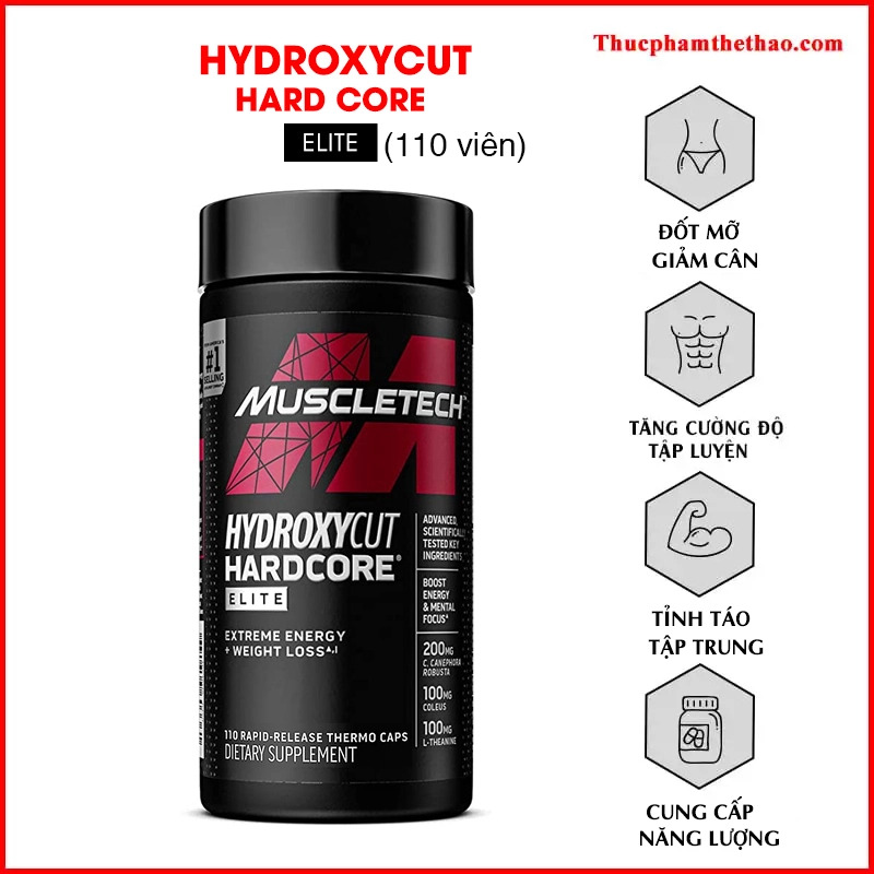 Đốt mỡ giảm cân muscletech hydroxycut