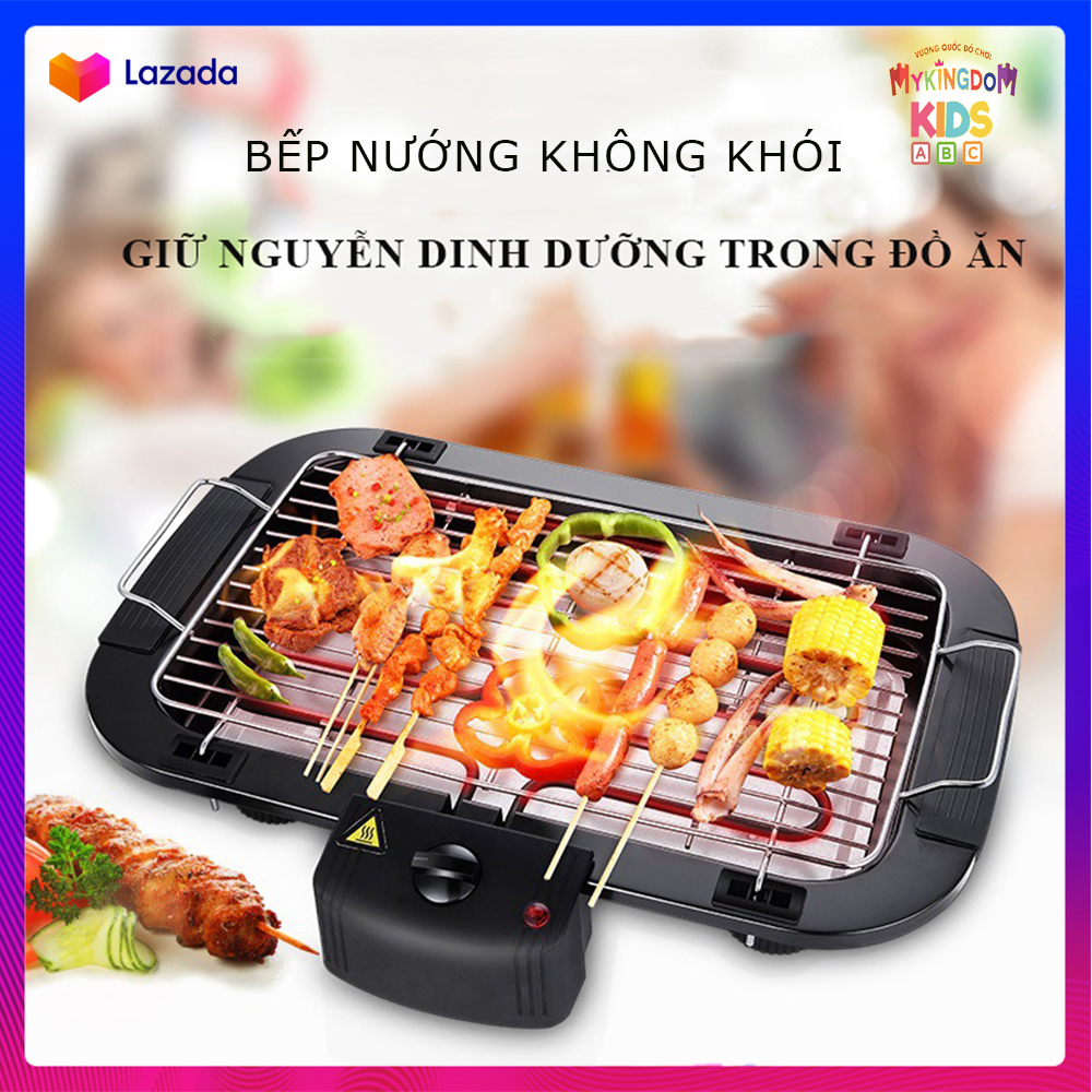 Bếp nướng không khói Electric công suất 2000W, an toàn tuyệt đối, kiểu dáng thiết kế nhỏ gọn, Bảo hành 24 tháng