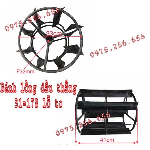 1 cái Bánh lồng thẳng 31=178=186 thẳng Lỗ to phụ tùng máy nông nghiệp phụ tùng Hùng Lỳ