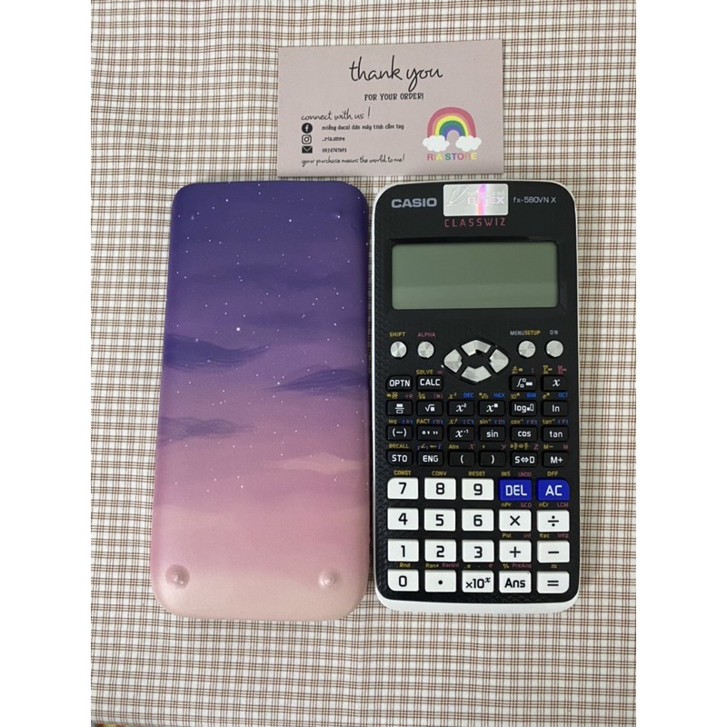 [HCM]Miếng decal dán máy tính cầm tay casio/vinacal có in hình theo yêu cầu