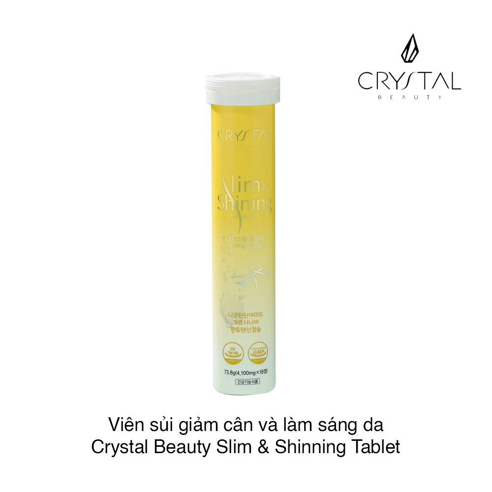 Viên sủi giảm cân, làm trắng da Crystal Slim & Shining Hàn Quốc