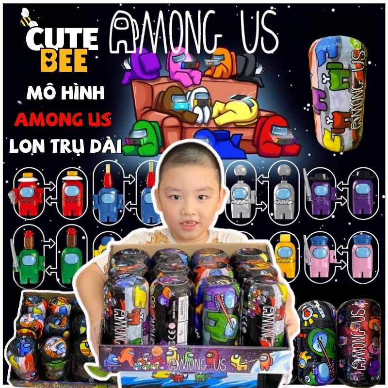 Đồ chơi mô hình AMONG US mẫu mới - Trứng tròn Among Us size 11cm - Blind box trò chơi CUTE BEE cao cấp làm quà tặng sinh nhật, cosplay, sưu tầm đầy bất ngờ