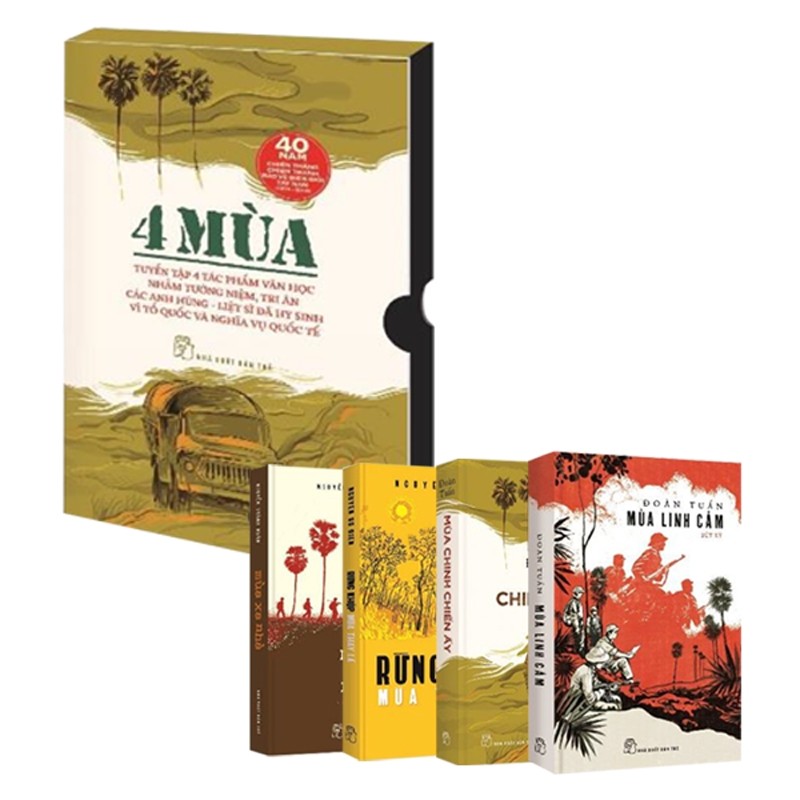 Bộ hộp "bốn mùa" (bộ 4 cuốn - mùa chinh chiến ấy, mùa xa nhà, rừng khộp mùa thay lá, mùa linh cảm)