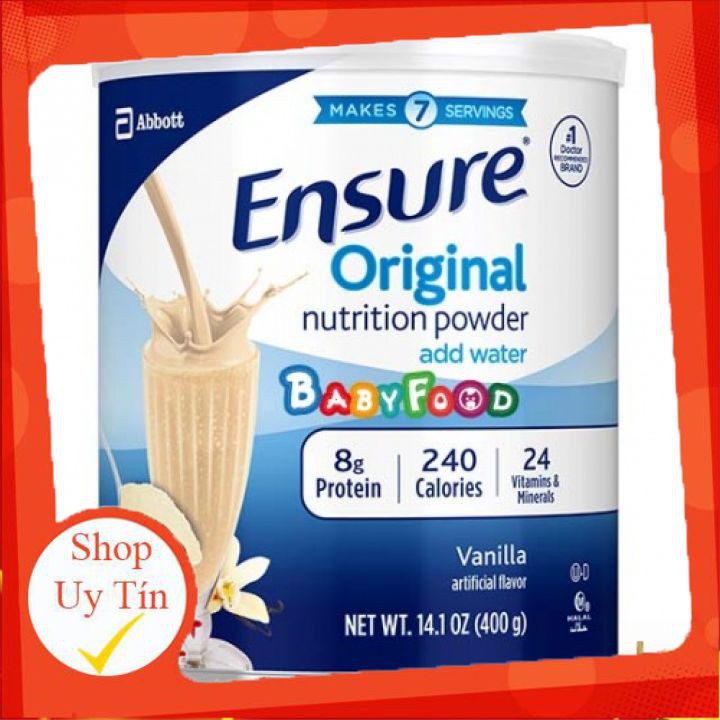 Sữa bột Ensure Mỹ 400g vị vani