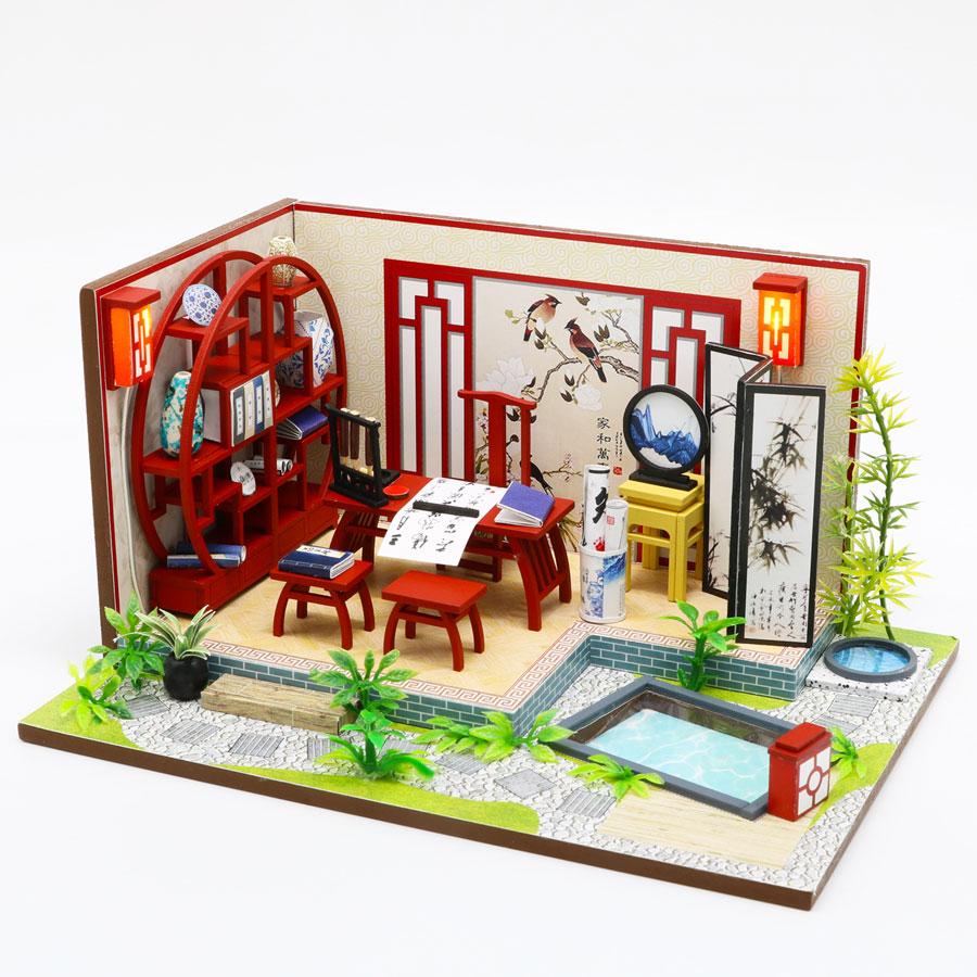 Nhà búp bê Ngôi nhà búp bê tự làm Nhà búp bê bằng gỗ S921