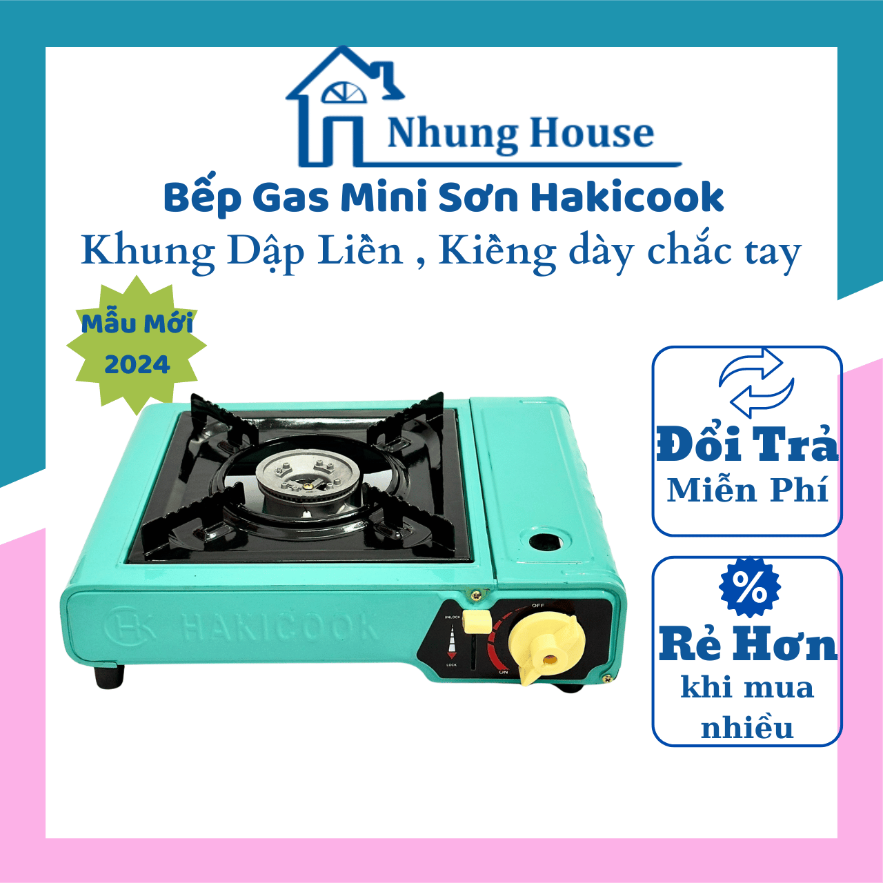 Bếp gas mini du lịch hakicook du lịch an toàn , chất lượng