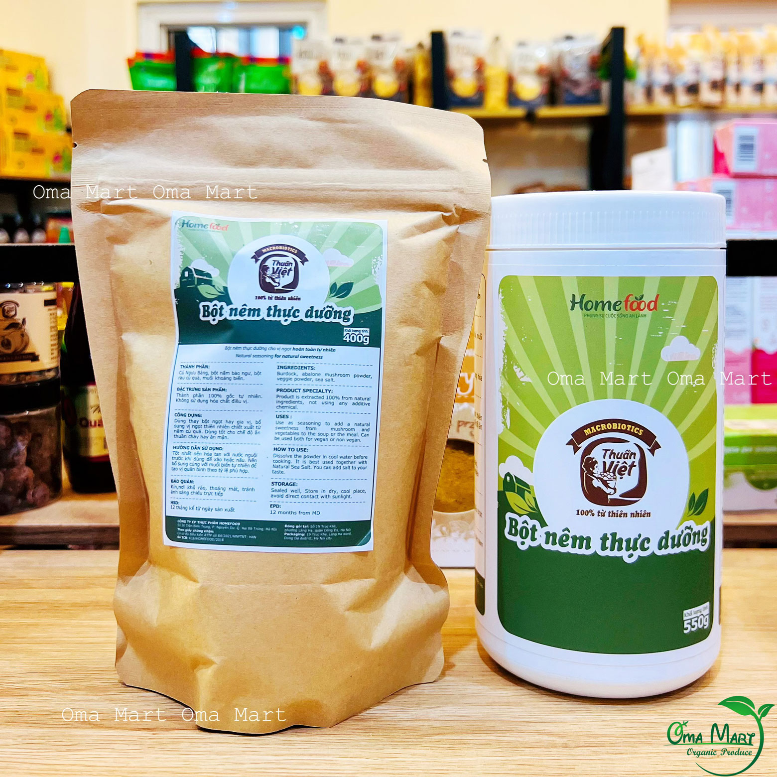 Bột nêm thực dưỡng ngưu bàng chay Homefood