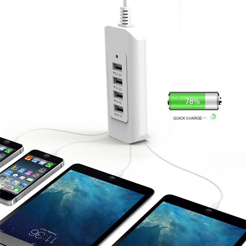 Ổ cắm điện sạc đa năng 4 cổng usb - 5v - 1a 2a