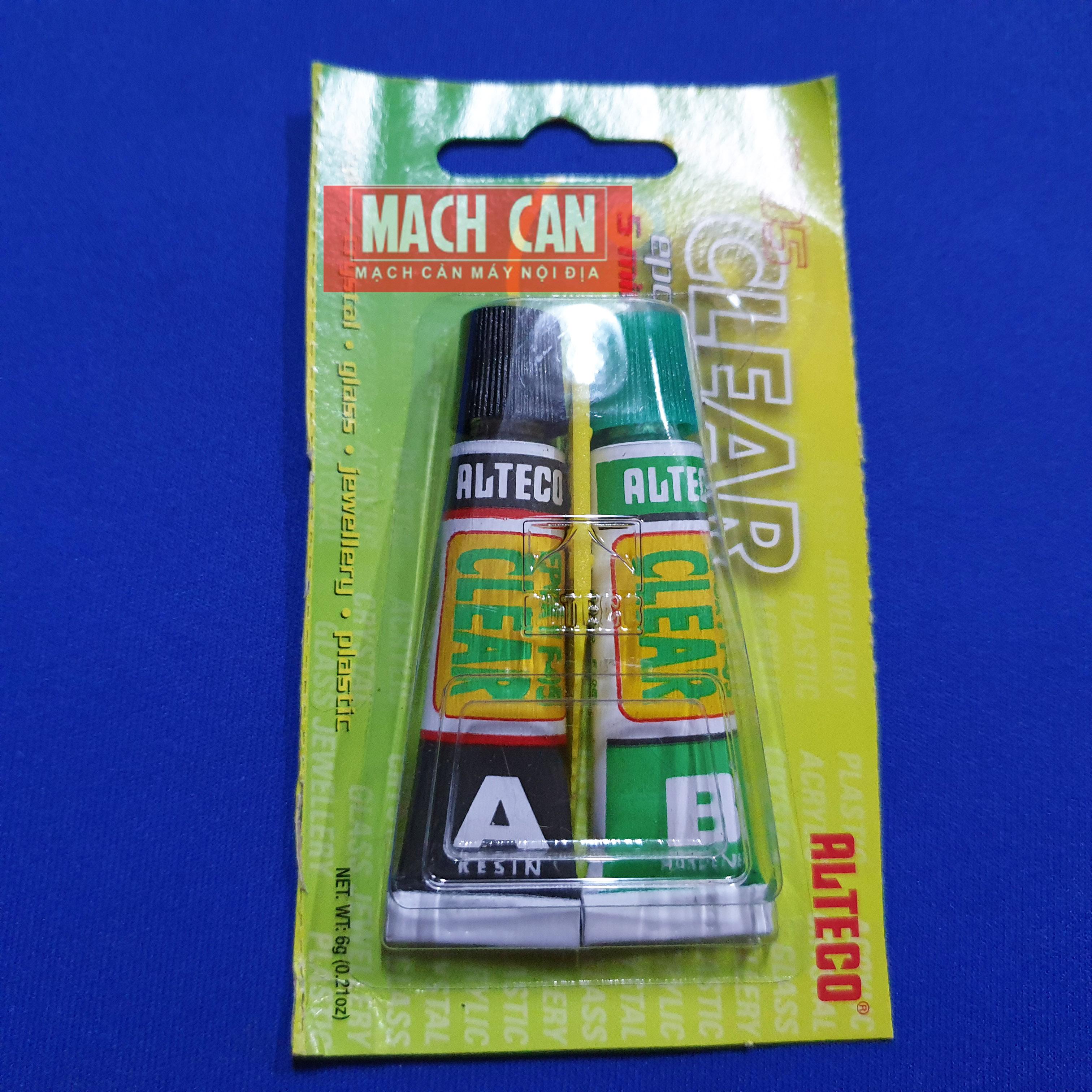Keo AB tuýp 5 phút khô - dán đồ nhựa mủ thủy tinh - keo A B 2 thành phần