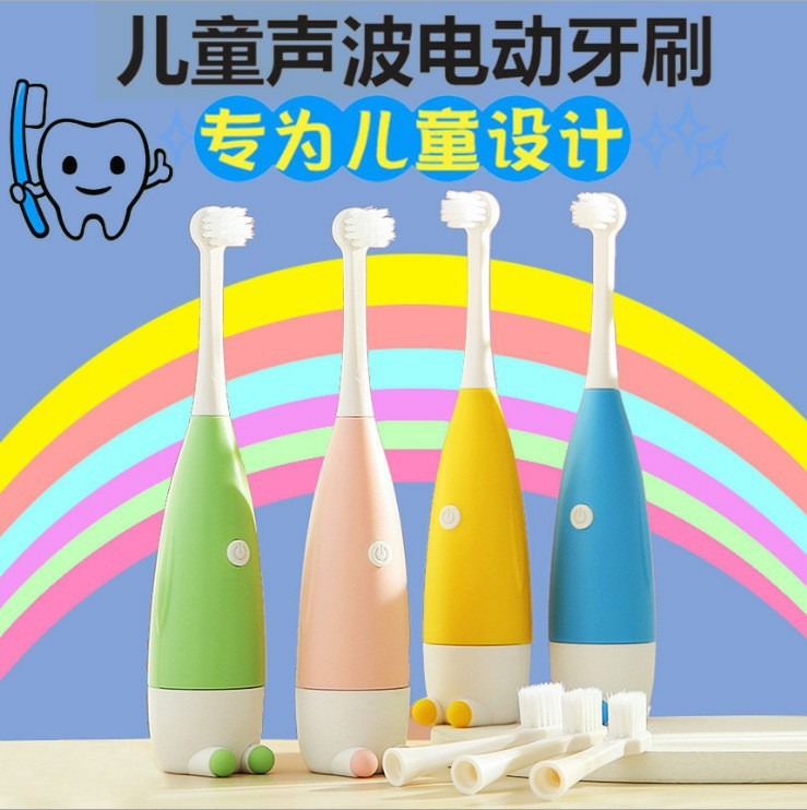 Bộ Bàn Chải Đánh Răng Điện Cho Bé KIDS (Kèm Pin)/Bàn Chải Điện Đánh Răng Tự Động Cho Bé/ Bàn Chải Tự Động Đánh Răng Cao Cấp Mềm Mịn Chống Nước Cho Bé